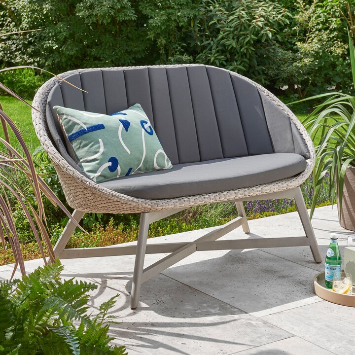 Dunelm Chedworth 2 Seater Curved Bench Grey - ShopStyle Outdoor Furniture