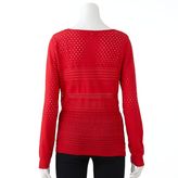 Thumbnail for your product : Lauren Conrad pointelle open-work sweater - women's