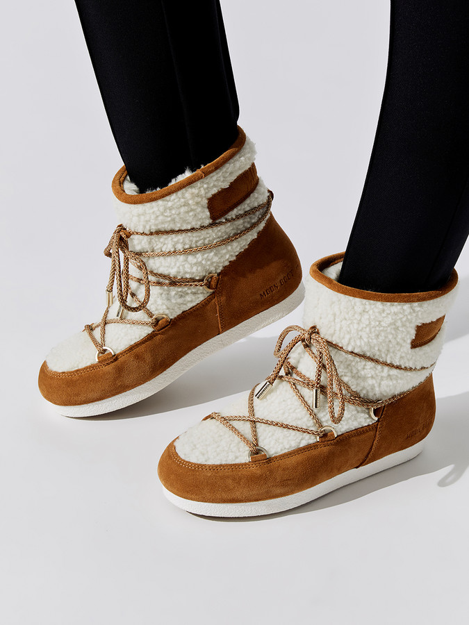 moon boot far side low suede glitter