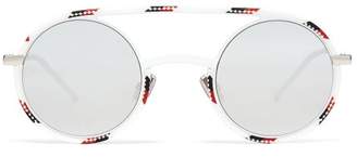 Christian Dior Sunglasses - Diorsynthesis Round Acetate Sunglasses - Mens - White