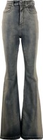Grey Bolan High-Rise Flared Jeans 
