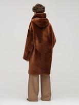 Thumbnail for your product : Liska Reversible Fur Long Coat W/ Hood