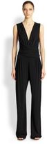 Thumbnail for your product : Issa Rene Wrap Jersey Jumpsuit