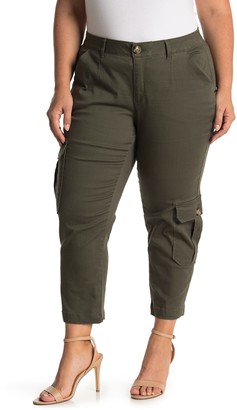 plus size twill pants