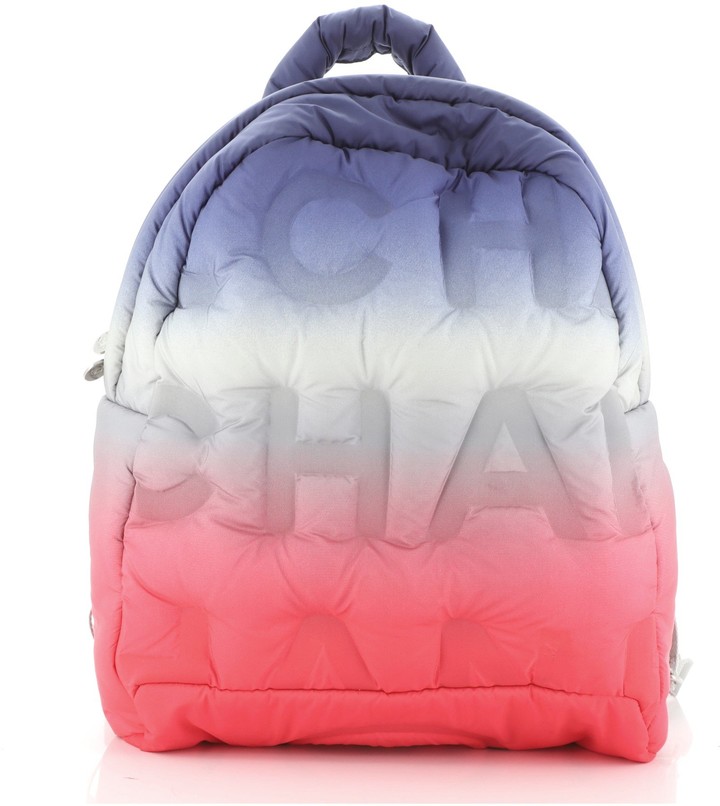 Chanel Doudoune Backpack Embossed Nylon Medium - ShopStyle