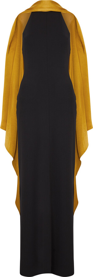 SOLACE London Dahlia Draped Halterneck Gown