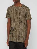 Thumbnail for your product : Off-White Off White Logo And Camouflage Print Cotton T Shirt - Mens - Brown