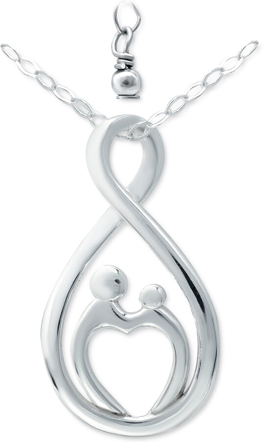 Giani Bernini Mother Child Infinity Pendant Necklace in Sterling
