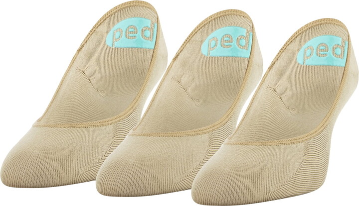 Peds Women’s Lightweight Super Low Cut No Show Liner Socks, Shoe Sizes 5-10, 5-10W and 8-12, 3 Pairs