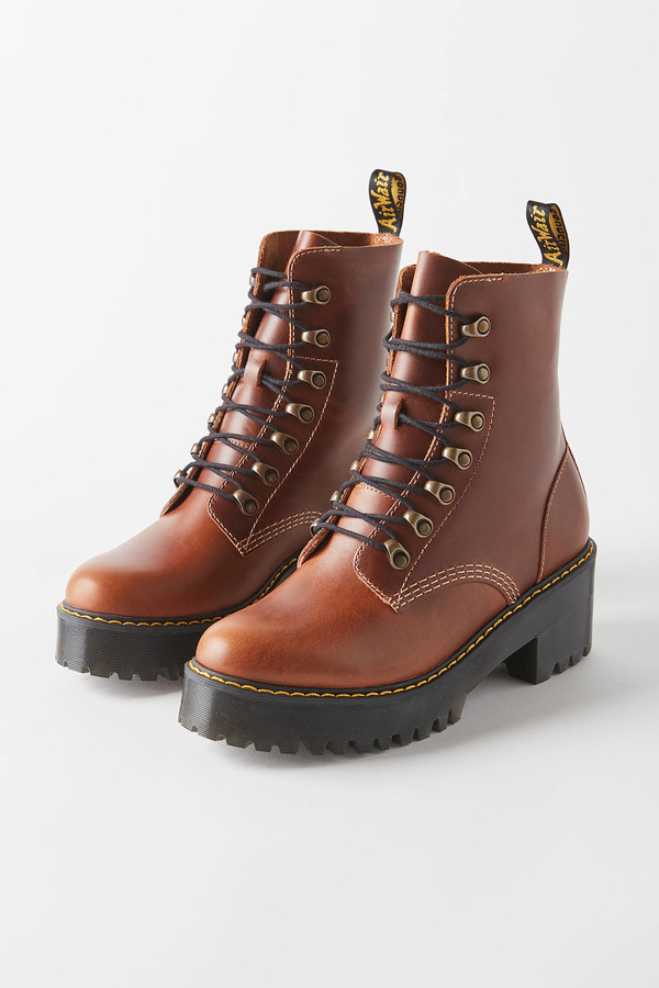 brown leona doc martens