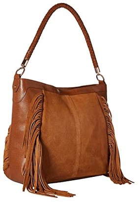 Scully Brianne Fringe Purse (Brown) Handbags