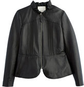 Thumbnail for your product : Rebecca Taylor Ruffled Leather Jacket