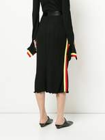 Thumbnail for your product : Ellery side striped fitted skirt