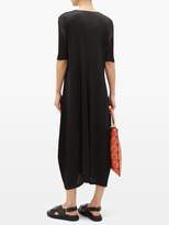 Thumbnail for your product : Pleats Please Issey Miyake Technical-pleated Satin Midi Dress - Womens - Black