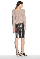 Thumbnail for your product : Milly Cropped Brioche Sweater