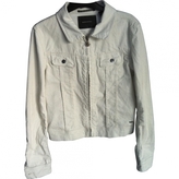 Thumbnail for your product : Maison Scotch White Cotton Biker jacket