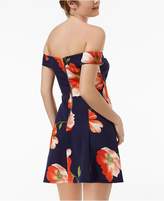Thumbnail for your product : Teeze Me Juniors' Off-The-Shoulder A-Line Dress