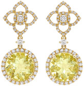 Thumbnail for your product : Kiki McDonough Aurora Lemon Quartz & Diamond Drop Earrings