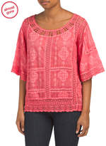 Thumbnail for your product : Mineral Wash Crochet Top