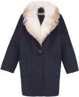 Thumbnail for your product : Pologeorgis The Carla Navy Fur Coat