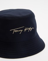 Thumbnail for your product : Tommy Hilfiger Women's Blue Hats - Signature Bucket Hat - Size One Size at The Iconic