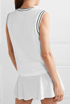 Thumbnail for your product : Nike Court Essentials Jersey-trimmed Appliquéd Mesh Tank - White