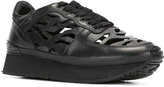 Thumbnail for your product : Kenzo tiger stripes cut out sneakers