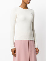 Thumbnail for your product : Rochas crew neck ribbed sweater