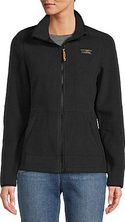 L.L. Bean Mountain Classic Stand Collar Long Sleeve Pocketed Fleece Knit Jacket