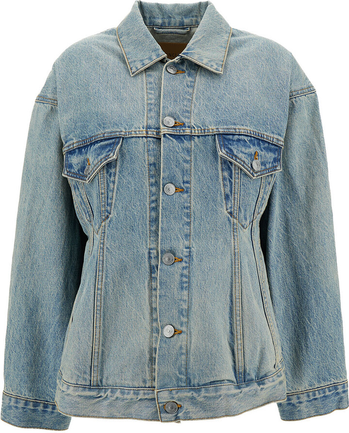 アウターその他 BALENCIAGA 'Hourglass' jacket Light Blue Balenciaga Hourglass Denim Jacket | Saks Fifth Avenue