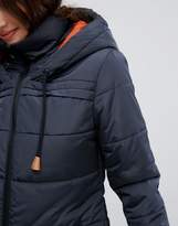 Thumbnail for your product : Vila Padded Contrast Hood Long Coat