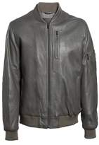 Thumbnail for your product : Bugatchi Leather Bomber Jacket