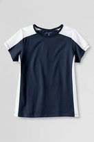 Thumbnail for your product : Lands' End Little Girls' Short Sleeve Colorblock T-shirt