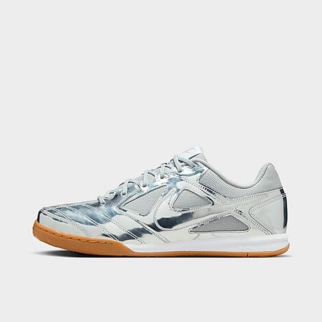 Nike Men's Gato LV8 Casual Shoes in Metallic Silver/White/Gum Light Brown | Size: 4.5