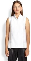 Thumbnail for your product : Brunello Cucinelli Silk Organza Trapeze Top