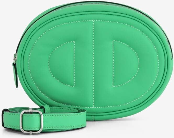 Hermes In-The-Loop Belt Bag in Comics Green Swift Leather with Palladium Hardware