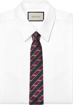 Thumbnail for your product : Gucci Interlocking G Horsebit jacquard silk tie