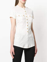 Thumbnail for your product : Balmain embossed button T-shirt