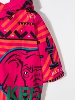 Thumbnail for your product : Kenzo Kids Logo Patch-Work Hooded Jacket