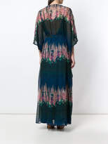 Thumbnail for your product : AILANTO floral sheer kaftan dress