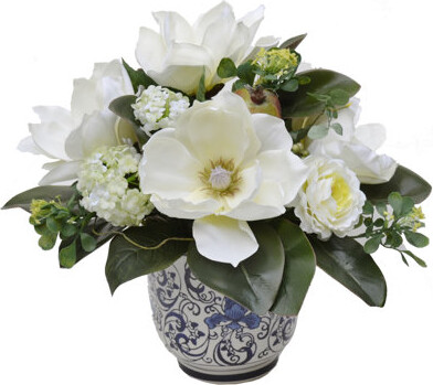 Floral Home Decor Mixed Centerpiece in Decorative Vase