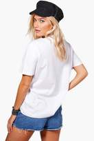 Thumbnail for your product : boohoo Embroidered Oversized Tee