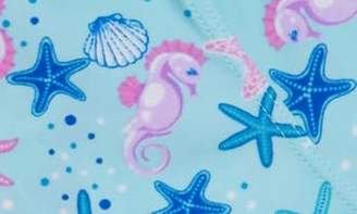 Hula Star Seahorse Bubbles Two-Piece Rashguard Swimsuit