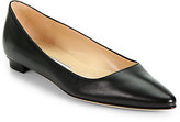 Thumbnail for your product : Manolo Blahnik Titto Leather Ballet Flats
