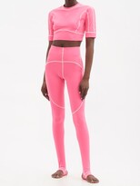 Thumbnail for your product : adidas by Stella McCartney Truestrength Recycled-fibre Blend Leggings - Pink