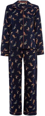 House of Fraser Dickins & Jones Bird print cotton sateen pyjama set