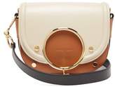Thumbnail for your product : See by Chloe Mara Tri-colour Grained Leather Cross-body Bag - Womens - Beige Multi