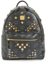 Thumbnail for your product : MCM 'Small Stark - Visetos' Studded Logo Print Backpack