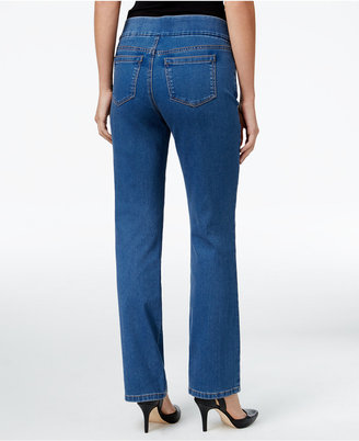 Style&Co. Style & Co. Pull-On Tippler Wash Straight-Leg Jeans, Only at Macy's