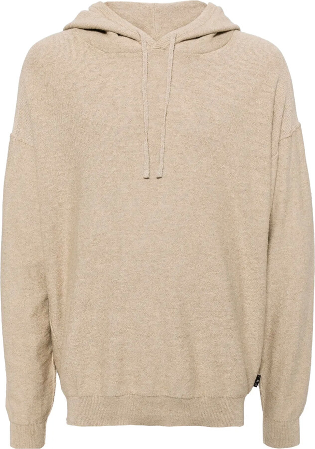 IRO Ribbed-Edge Knitted Hoodie
